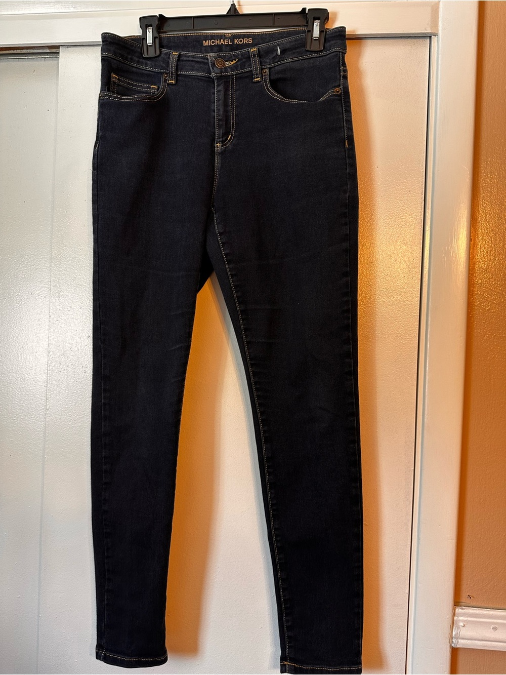 Michael Kors Women's Blue Dark Skinny Jeans Size 8